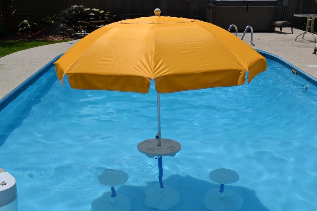 floating umbrella for pool