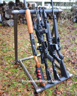 Portable Rifle Stand 4 rifles2