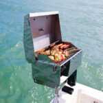 KUUMA Marine - Boat Grill Stow N' Go 160 Gas Grill with Thermometer and Igniter 58131