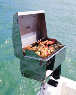 KUUMA Marine - Boat Grill Stow N' Go 160 Gas Grill with Thermometer and Igniter 58131