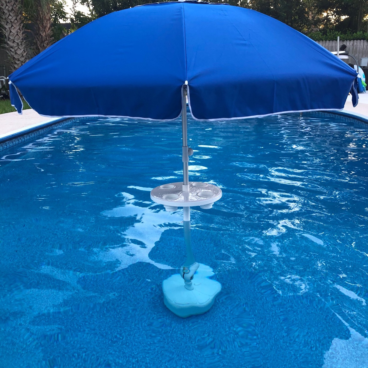 Dark Blue Umbrella for Beach - Relaxation Station - Boat Table