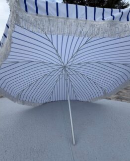 Photo of Blue white fiberglass rib umbrella
