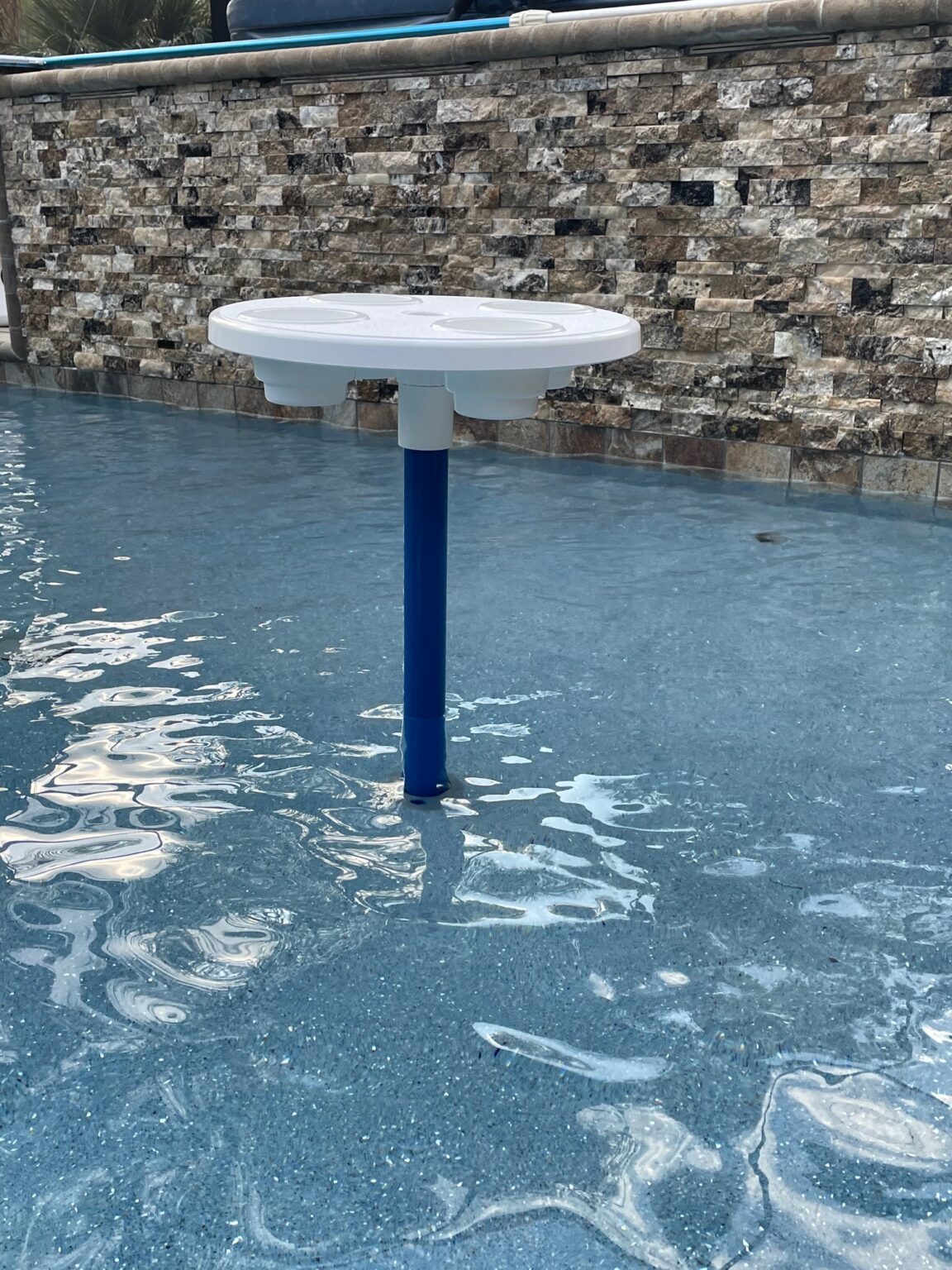 Baja Table Sun Shelf Umbrella Table for Ledge in Swimming Pool