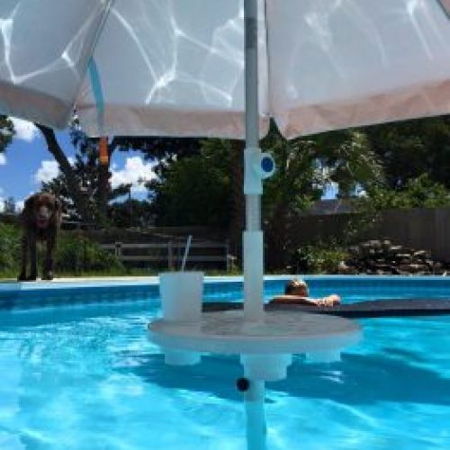 AugHog-Relaxation-Station-Swimming Pool Table with umbrella