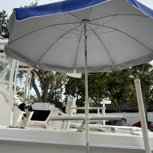 Portable bar for boating with umbrella for boat