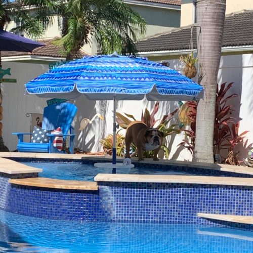 table for inside jacuzzi spa